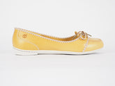 Womens Timberland Belle Island 24646 Yellow Leather Light Casual Ballet Flats
